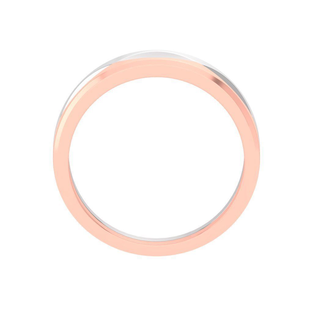 AL1ZE-C1-CB033 rose gold and gold wedding band 3D print model_1