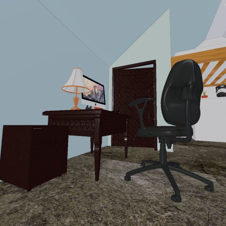 full bedroom scene  packed with alot of models  3D model_25