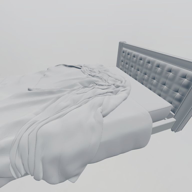 full bedroom scene  packed with alot of models  3D model_30