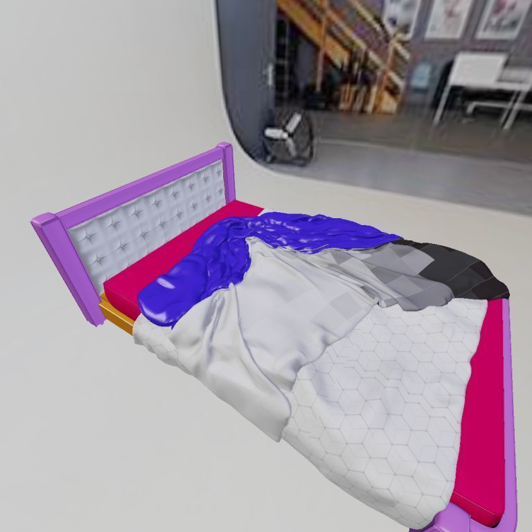 full bedroom scene  packed with alot of models  3D model_29