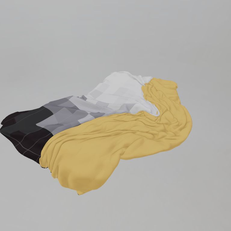 full bedroom scene  packed with alot of models  3D model_20