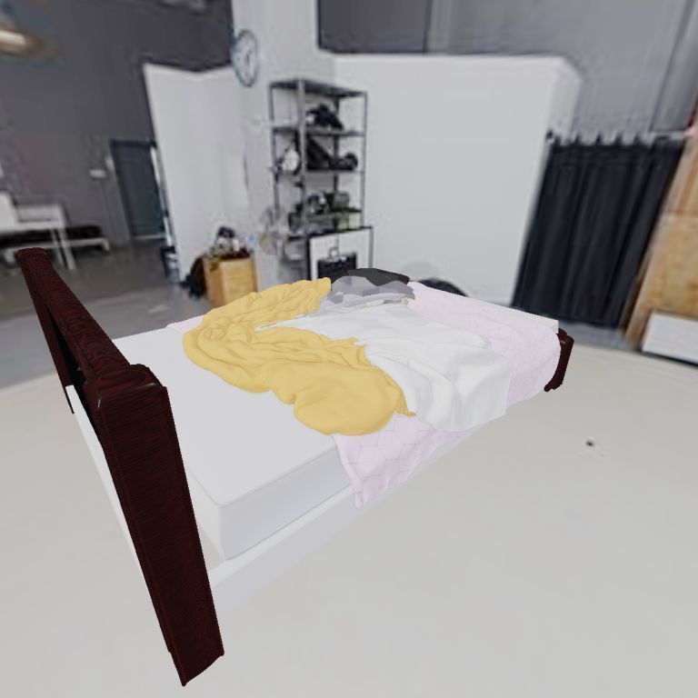 full bedroom scene  packed with alot of models  3D model_28