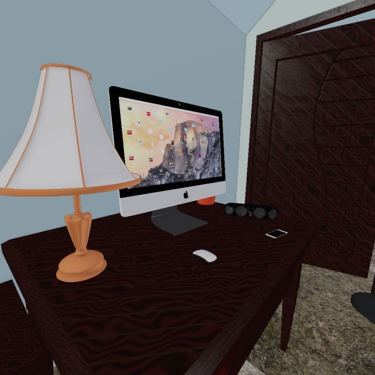 full bedroom scene  packed with alot of models  3D model_23