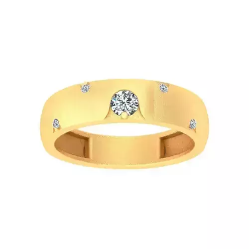 AL1ZE-C1-CB03-L gold wedding rings with diamonds 3D print model