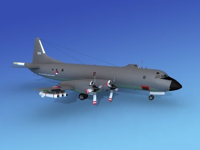 Lockheed P-3 Orion Netherlands Hp 3D model_4