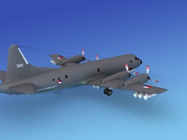 Lockheed P-3 Orion Netherlands Hp 3D model_6