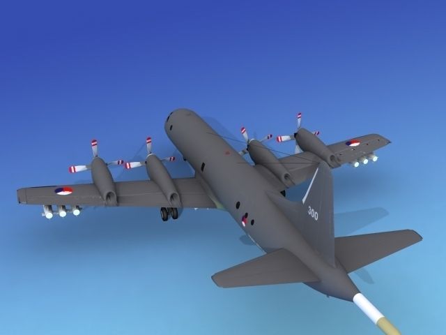Lockheed P-3 Orion Netherlands Hp 3D model_8