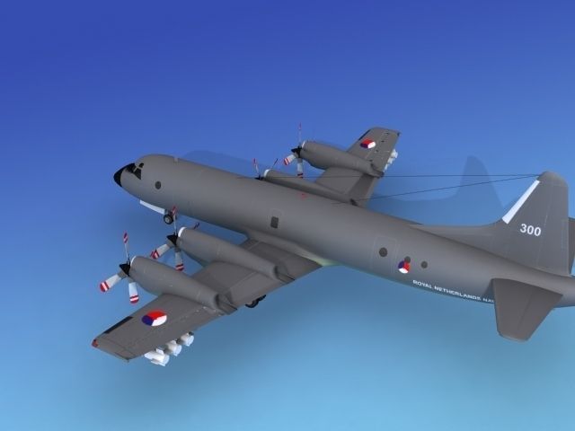 Lockheed P-3 Orion Netherlands Hp 3D model_9