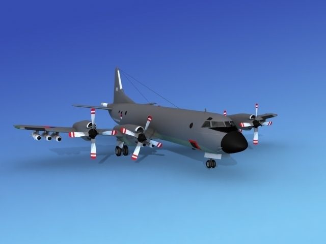 Lockheed P-3 Orion Netherlands Hp 3D model_2
