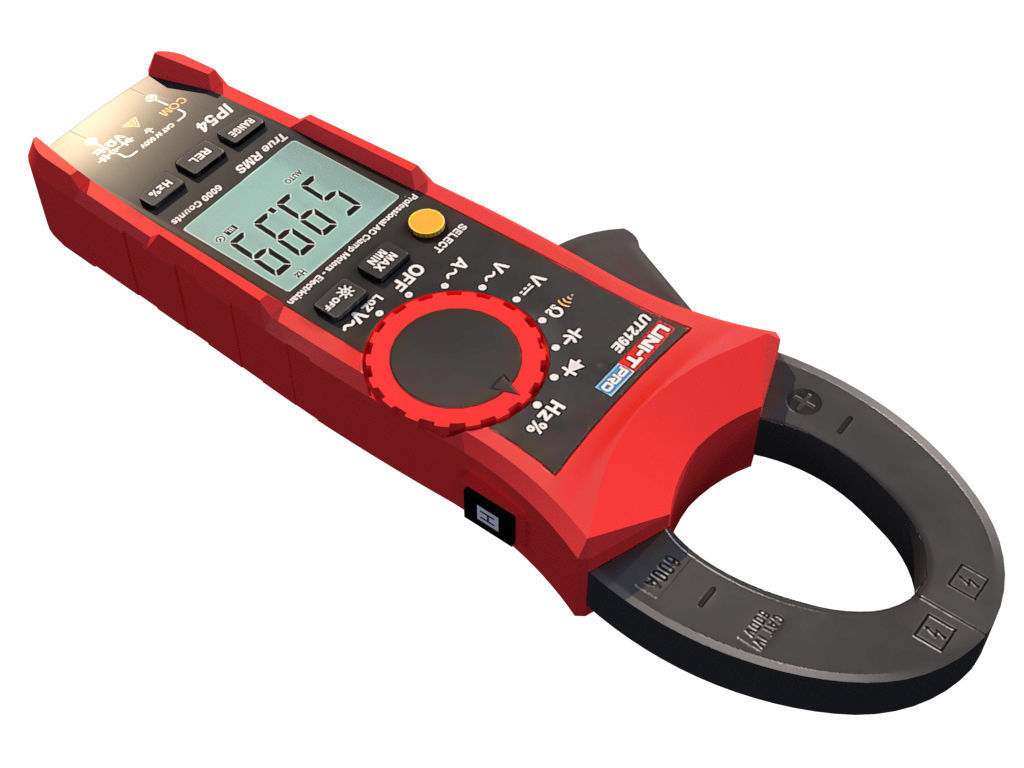 Multimeter Ammeter  3D model_1