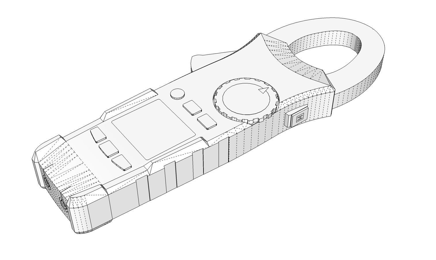 Multimeter Ammeter  3D model_10