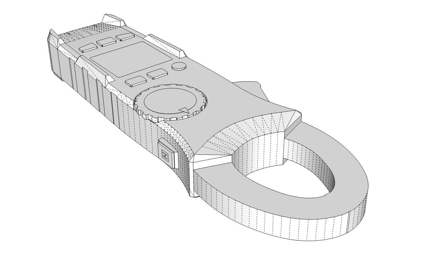 Multimeter Ammeter  3D model_11
