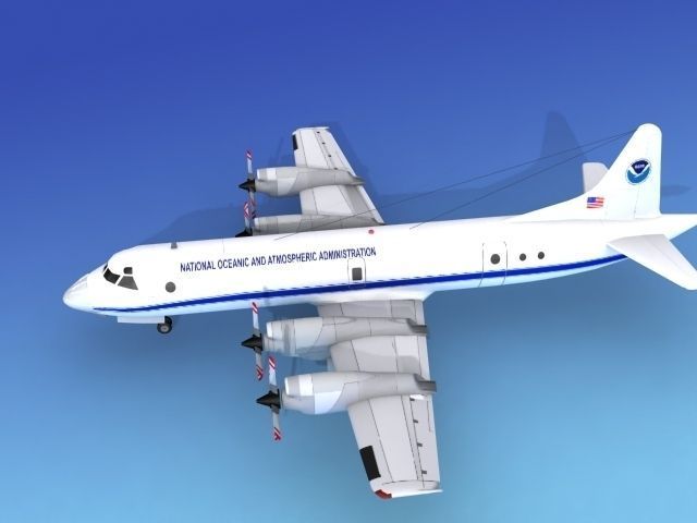 Lockheed P-3 Orion NOAA Hp 3D model_10