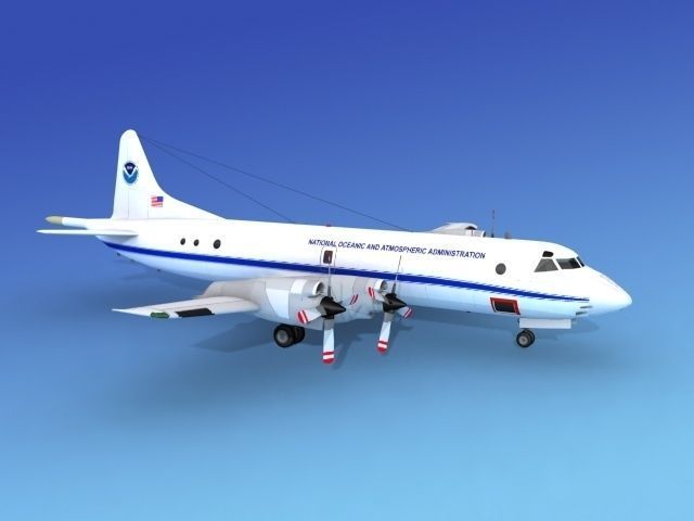 Lockheed P-3 Orion NOAA Hp 3D model_5