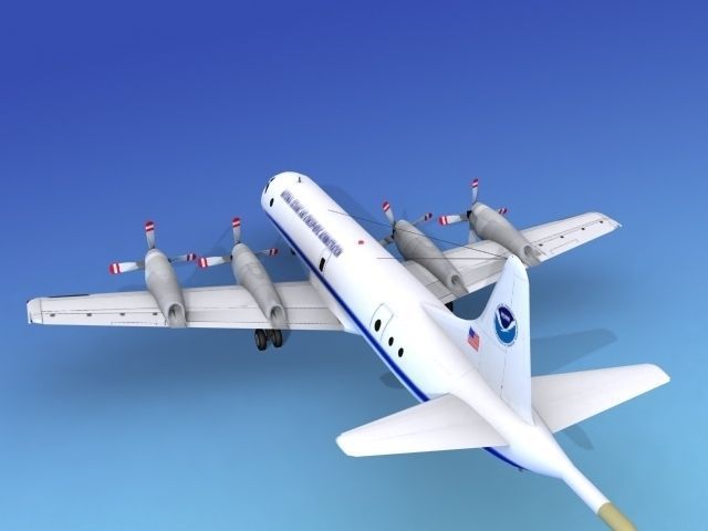 Lockheed P-3 Orion NOAA Hp 3D model_8
