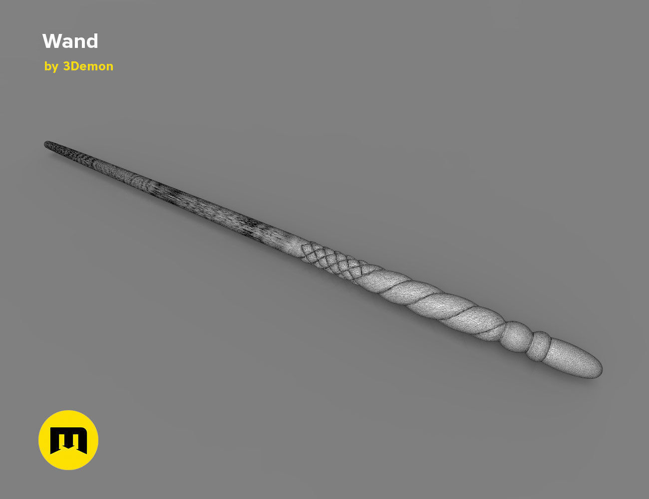 Ginny Weasley Wand - Harry Potter 3D print model_9