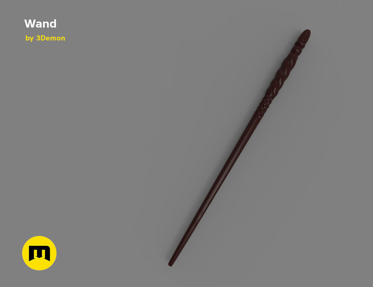 Ginny Weasley Wand - Harry Potter 3D print model_12