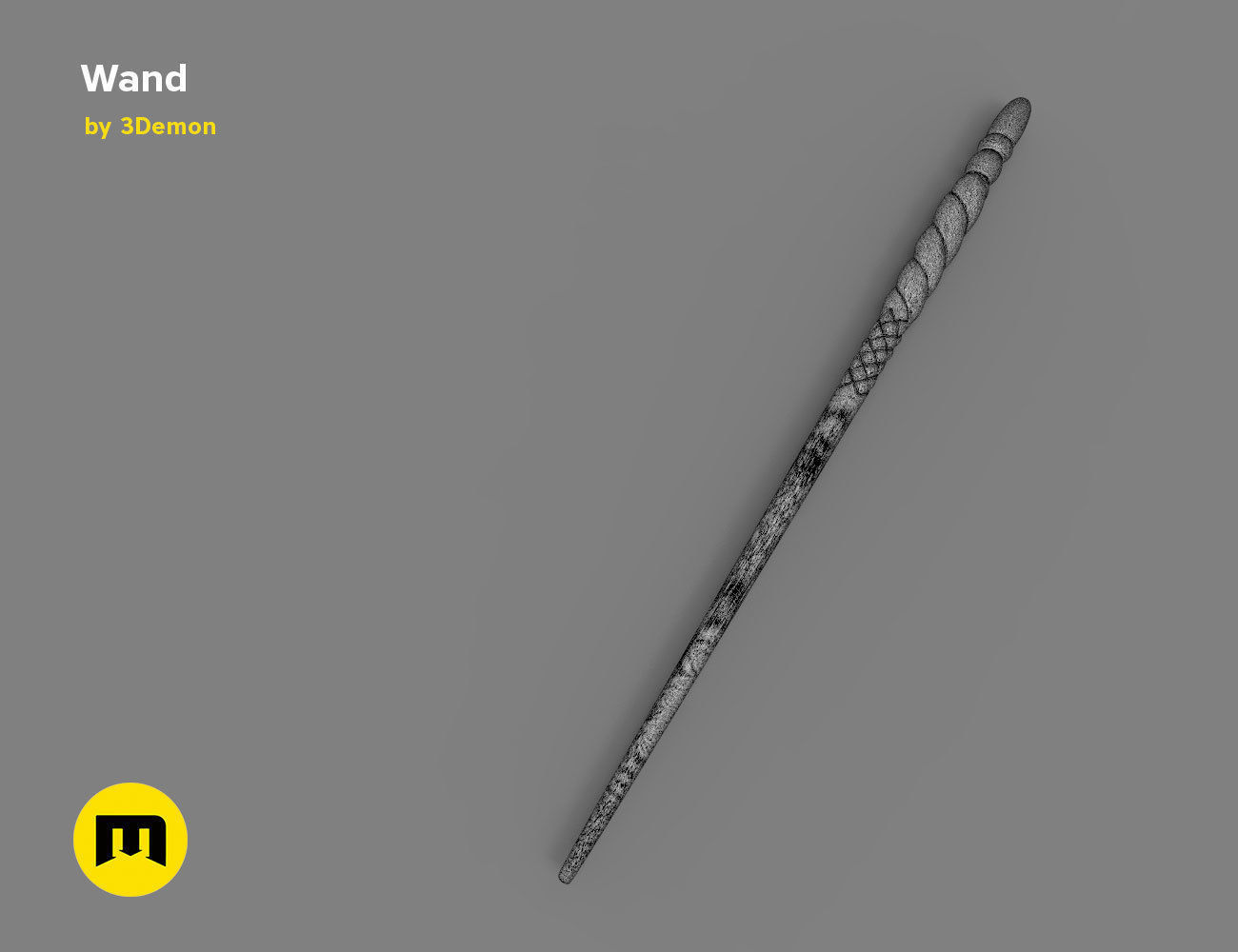 Ginny Weasley Wand - Harry Potter 3D print model_10