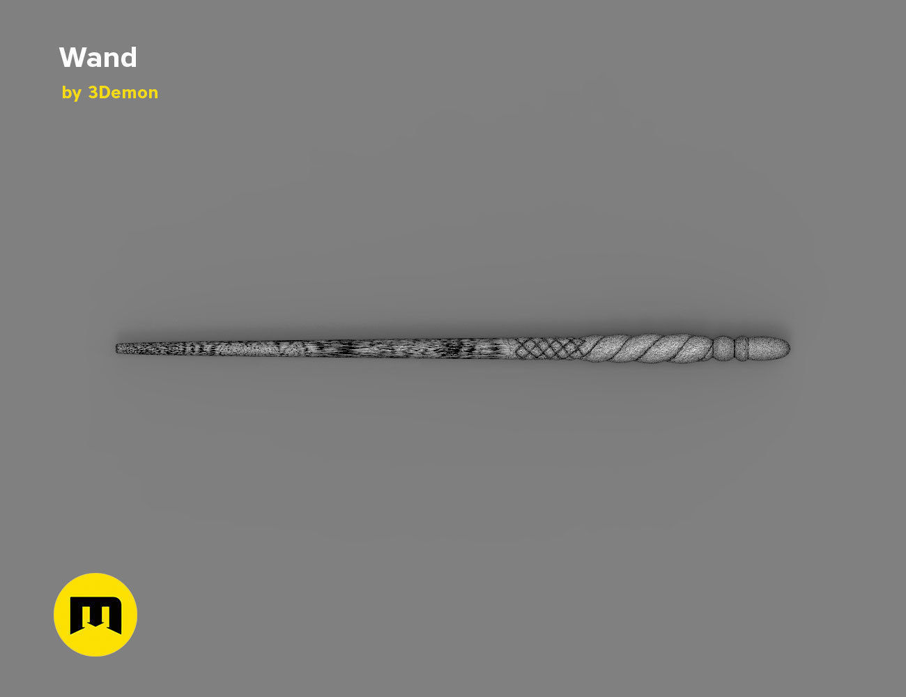 Ginny Weasley Wand - Harry Potter 3D print model_11