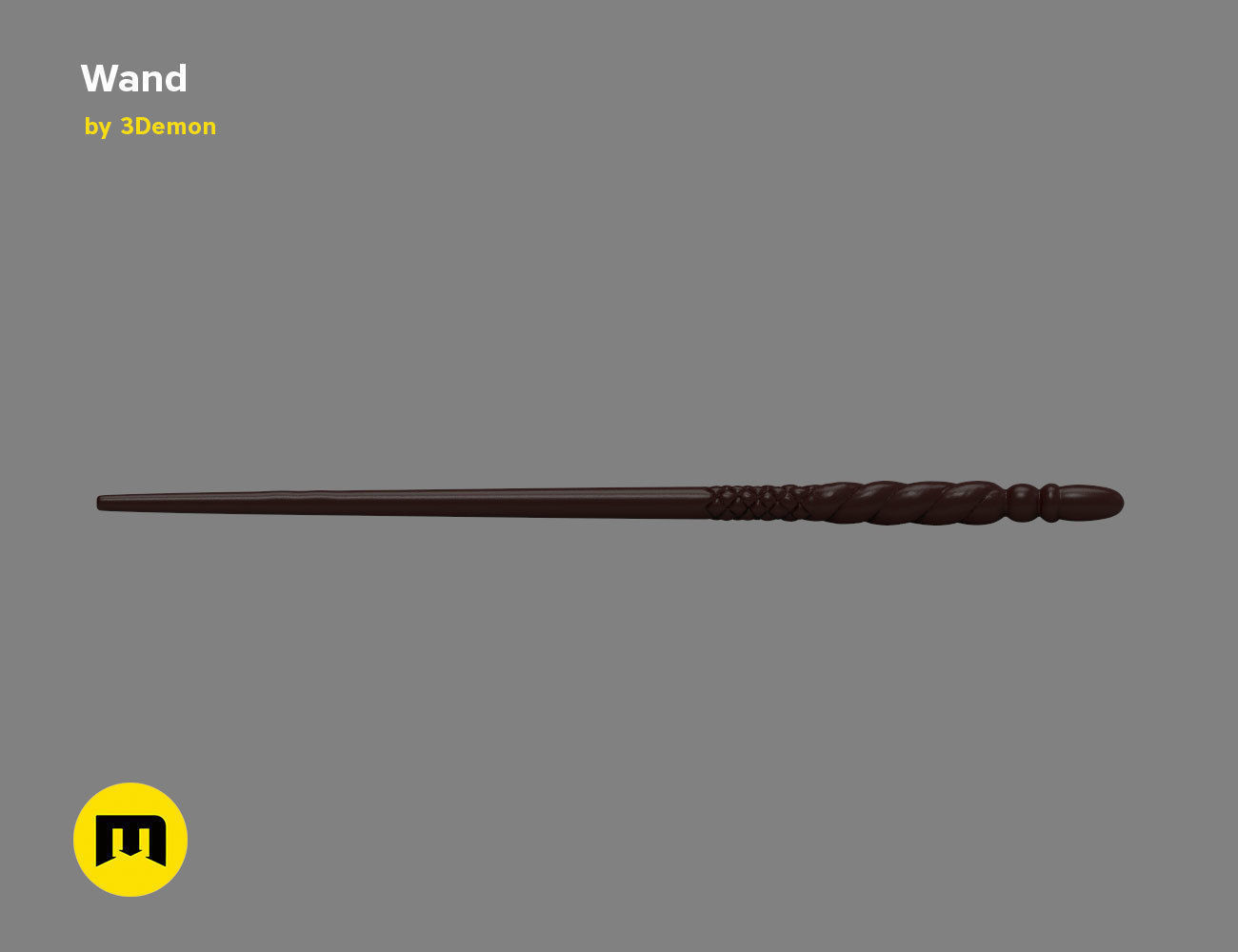Ginny Weasley Wand - Harry Potter 3D print model_3