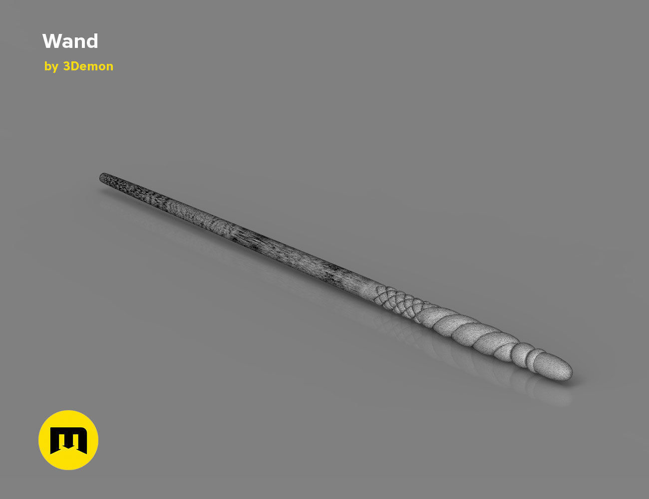 Ginny Weasley Wand - Harry Potter 3D print model_8