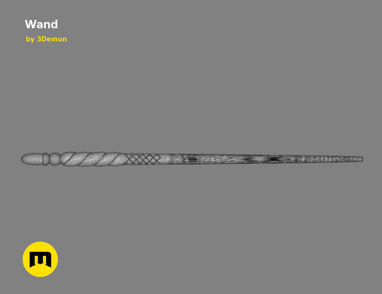 Ginny Weasley Wand - Harry Potter 3D print model_7