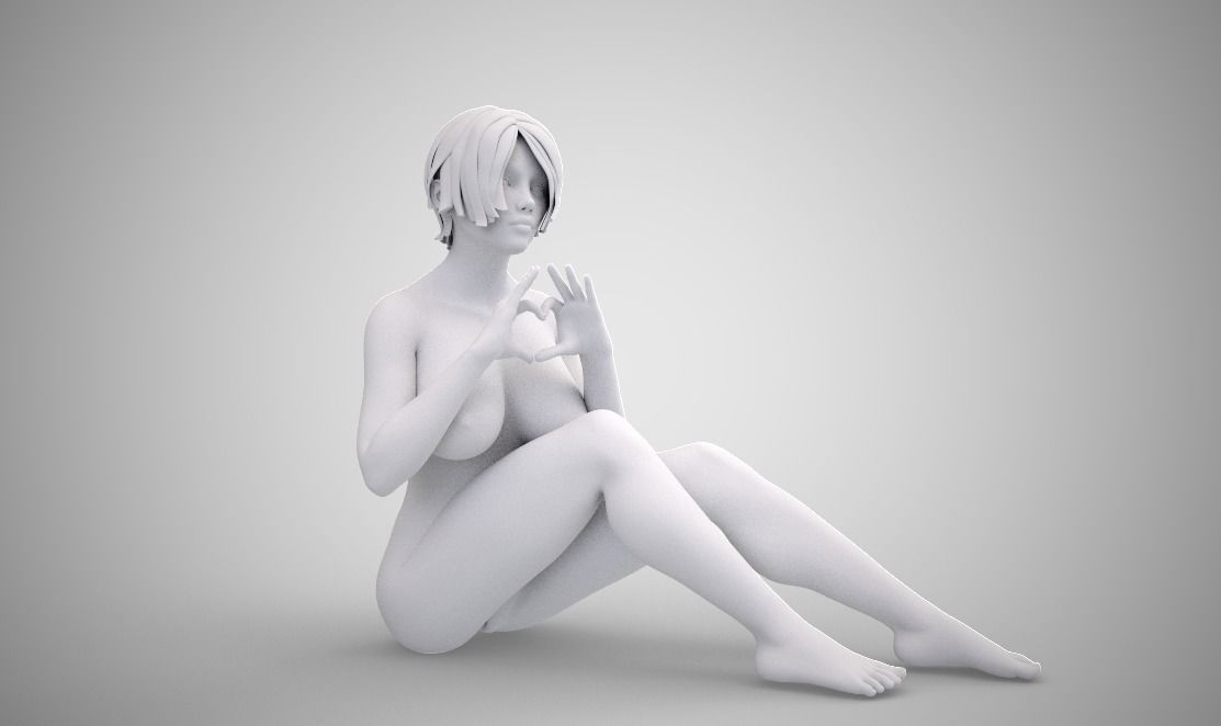 Heart Hands 3D print model_1