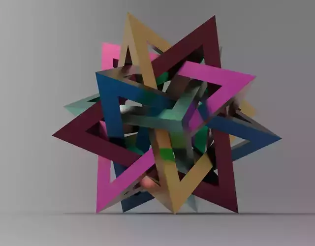 Prickly Dodecahedron 3D model