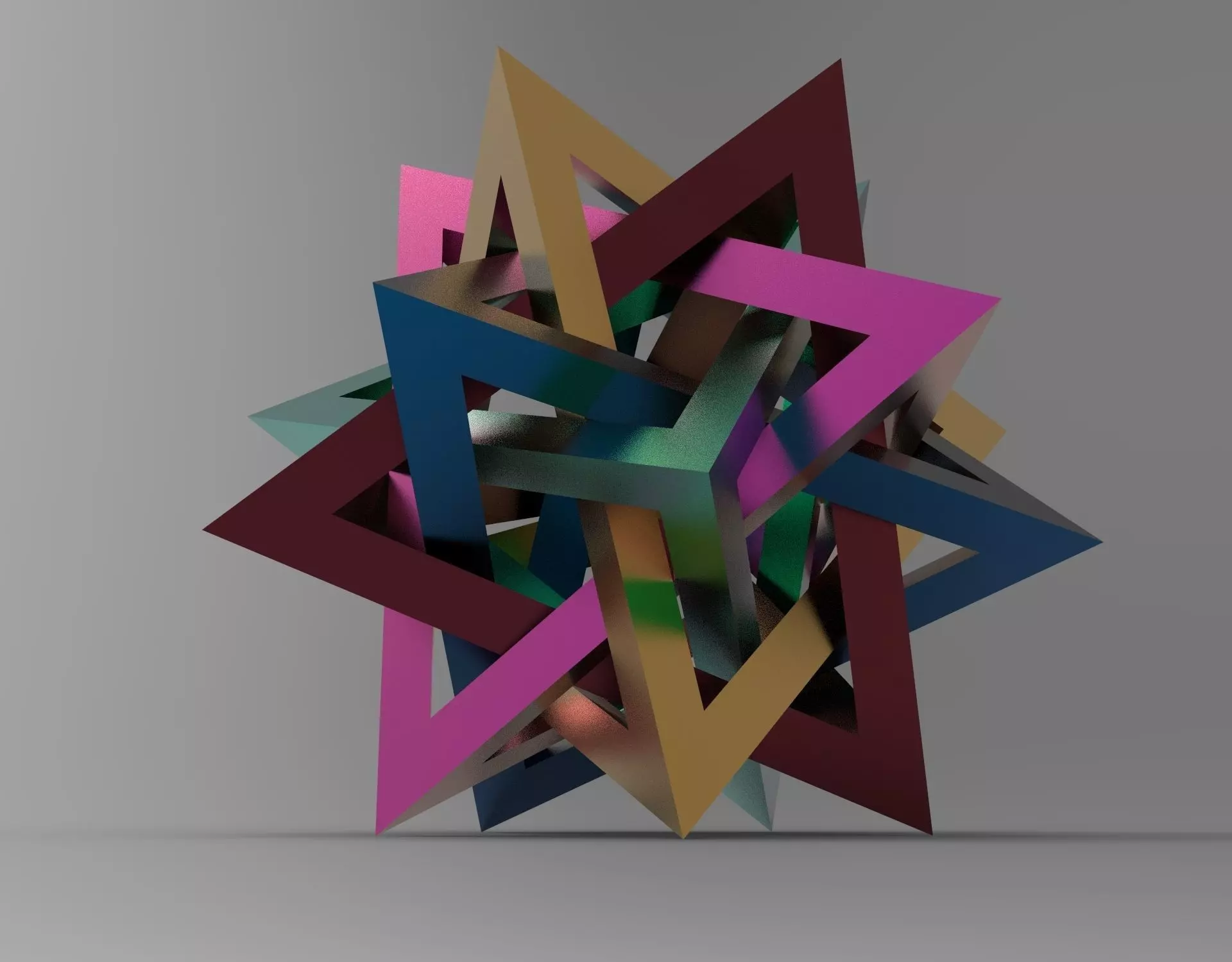 Prickly Dodecahedron 3D model_0