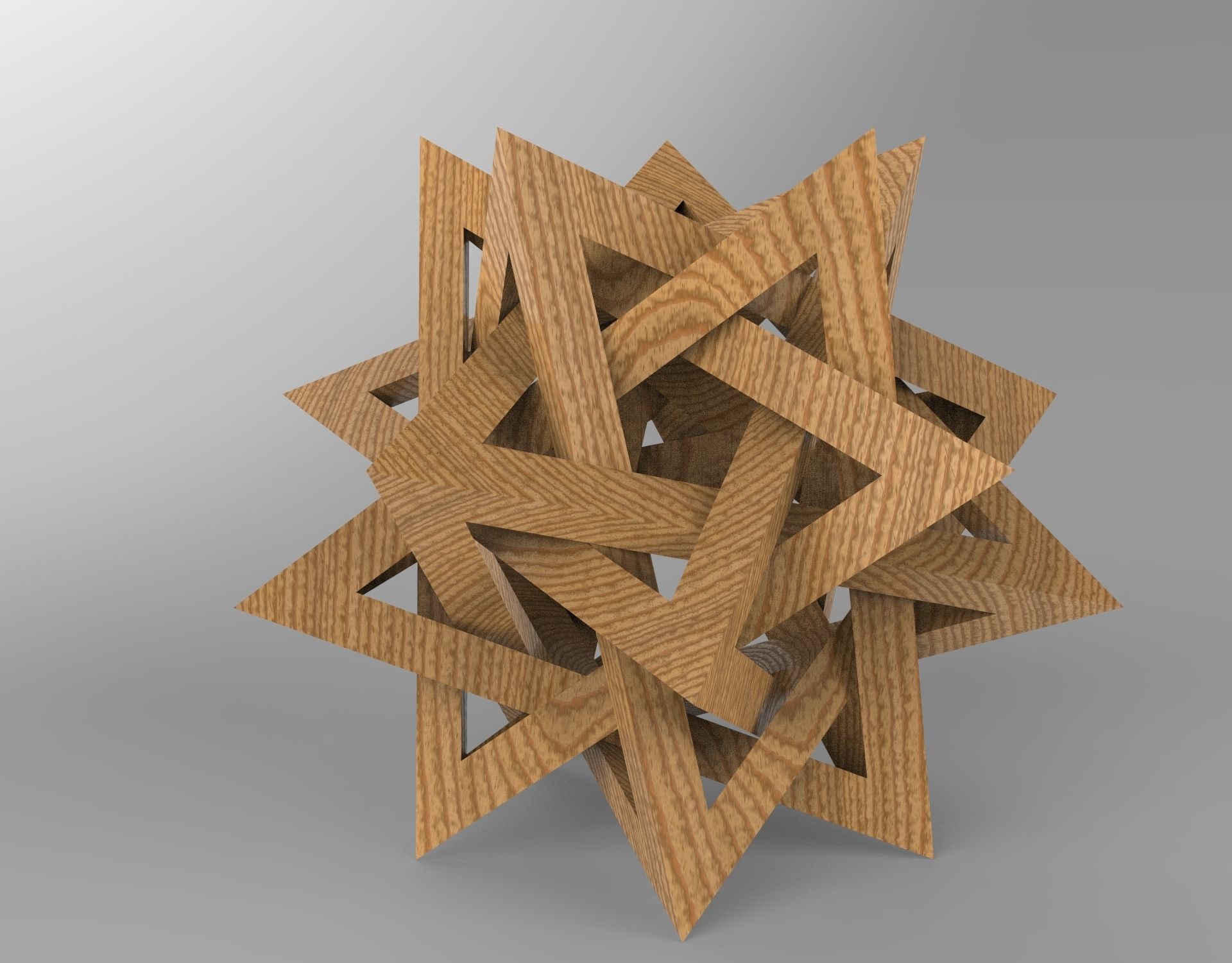 Prickly Dodecahedron 3D model_6