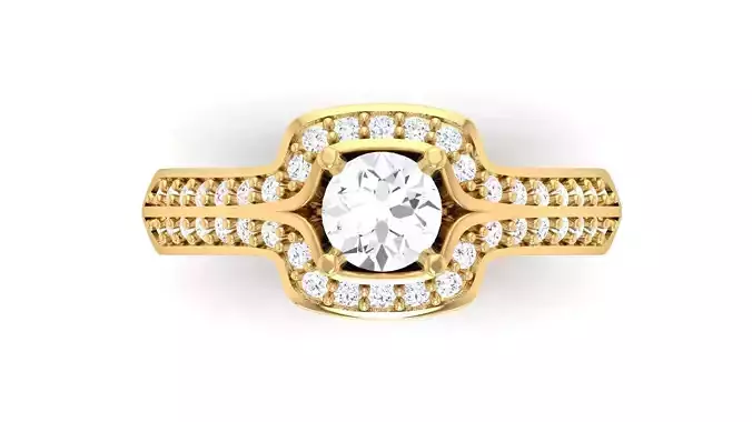 D37641 oval cut diamond ring gold