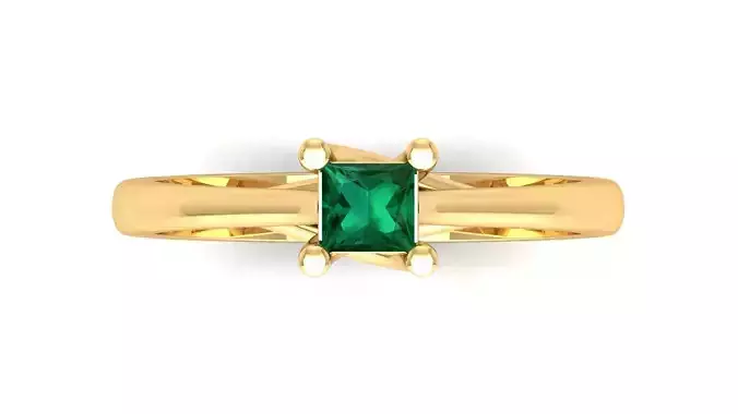 D36448 emerald ring gold