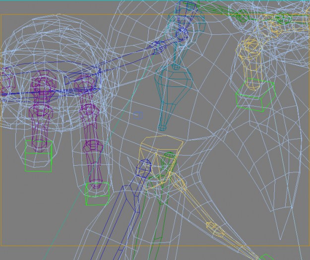 Sonic Knuckles rigged 3D model_10