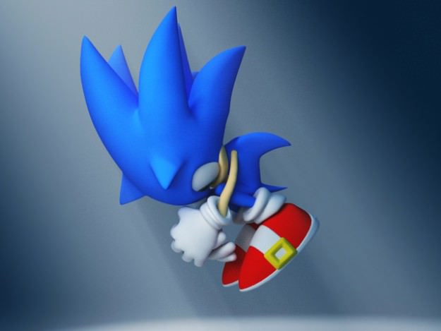 Sonic Knuckles rigged 3D model_8