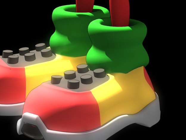 Sonic Knuckles rigged 3D model_19