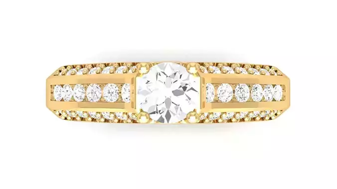 D36043 oval cut diamond ring gold