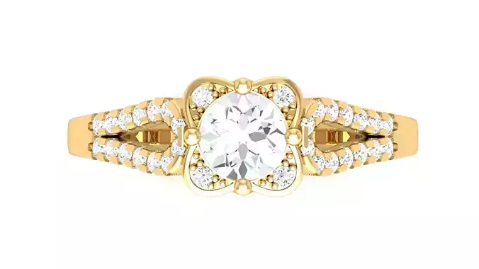 D36033 oval cut diamond ring in gold