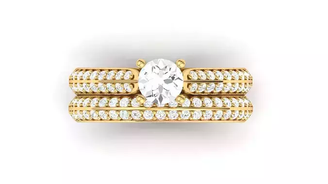D36016 diamond engagement ring gold