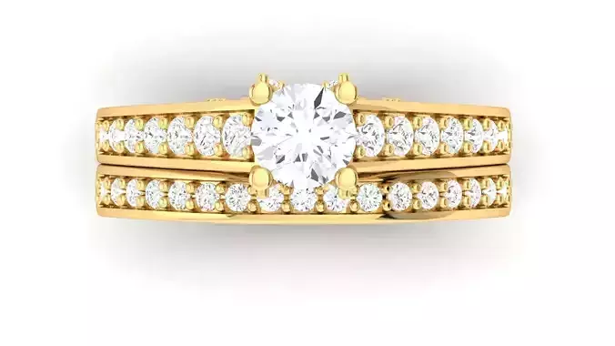 D36006 gold engagement ring set with oval cut diamond