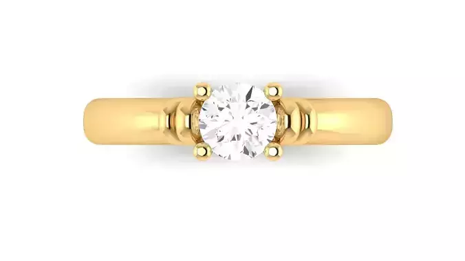 D35998 diamond solitaire engagement ring gold