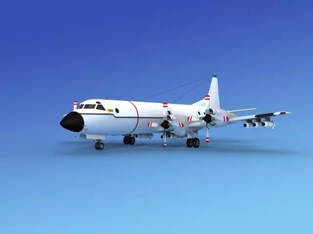 Lockheed P-3 Orion Unmarked 2 Hp 3D model