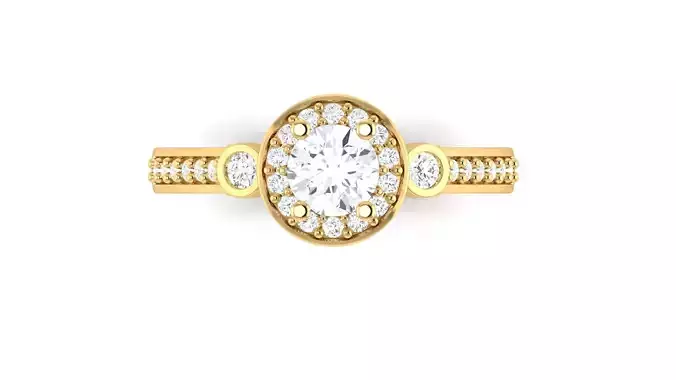 D35979 oval diamond engagement ring gold