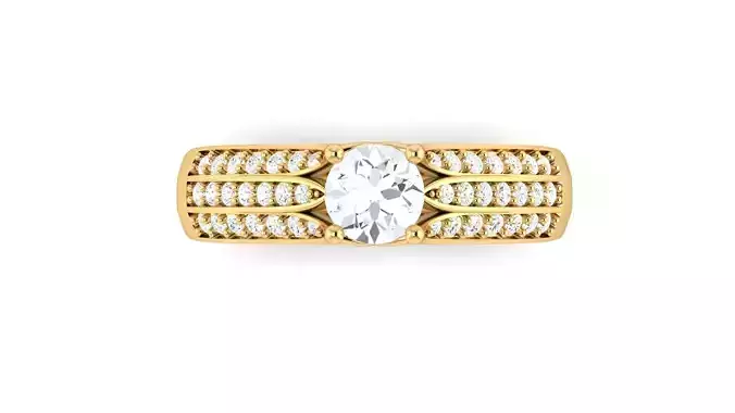 D35966 diamond engagement ring gold