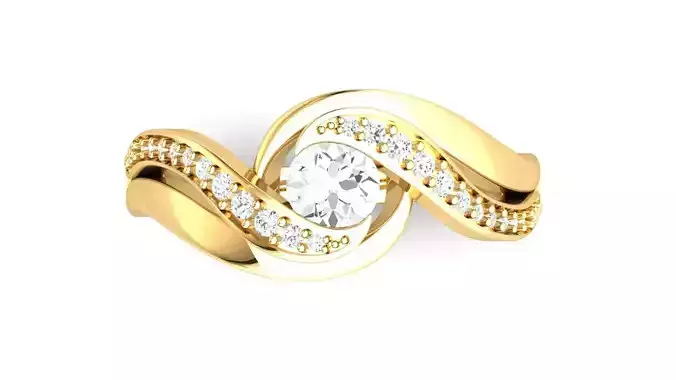 D33002 diamond ring gold