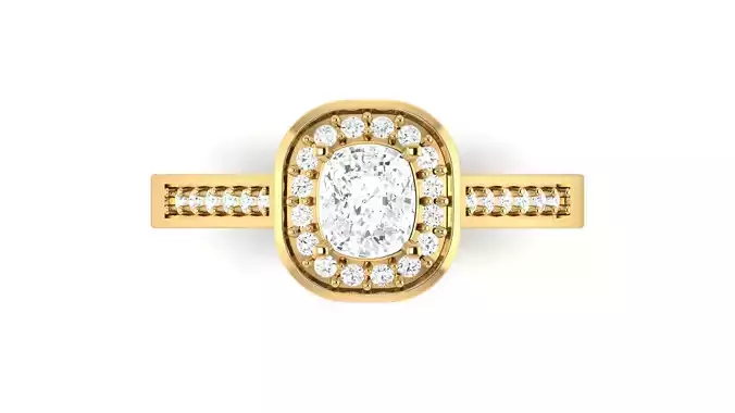 D30576 engagement ring in rose gold