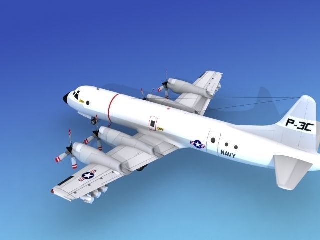 Lockheed P-3 Orion US Navy 1 Hp 3D model_10