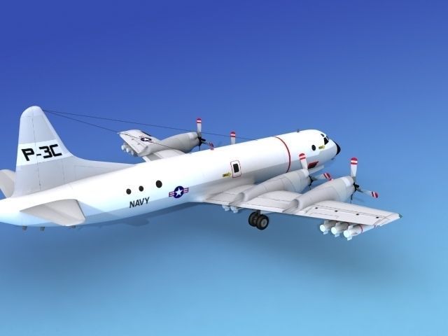Lockheed P-3 Orion US Navy 1 Hp 3D model_7