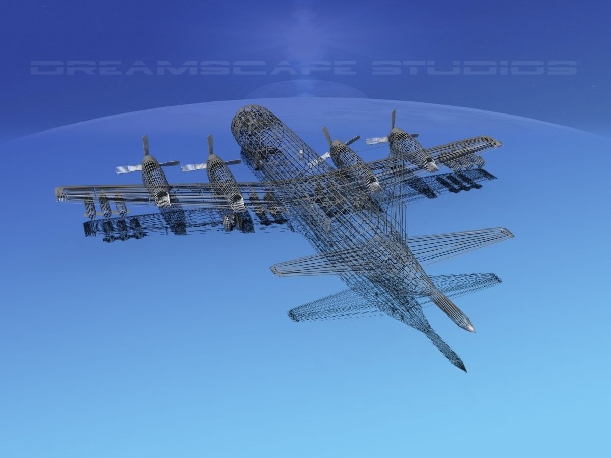 Lockheed P-3 Orion US Navy 1 Hp 3D model_14