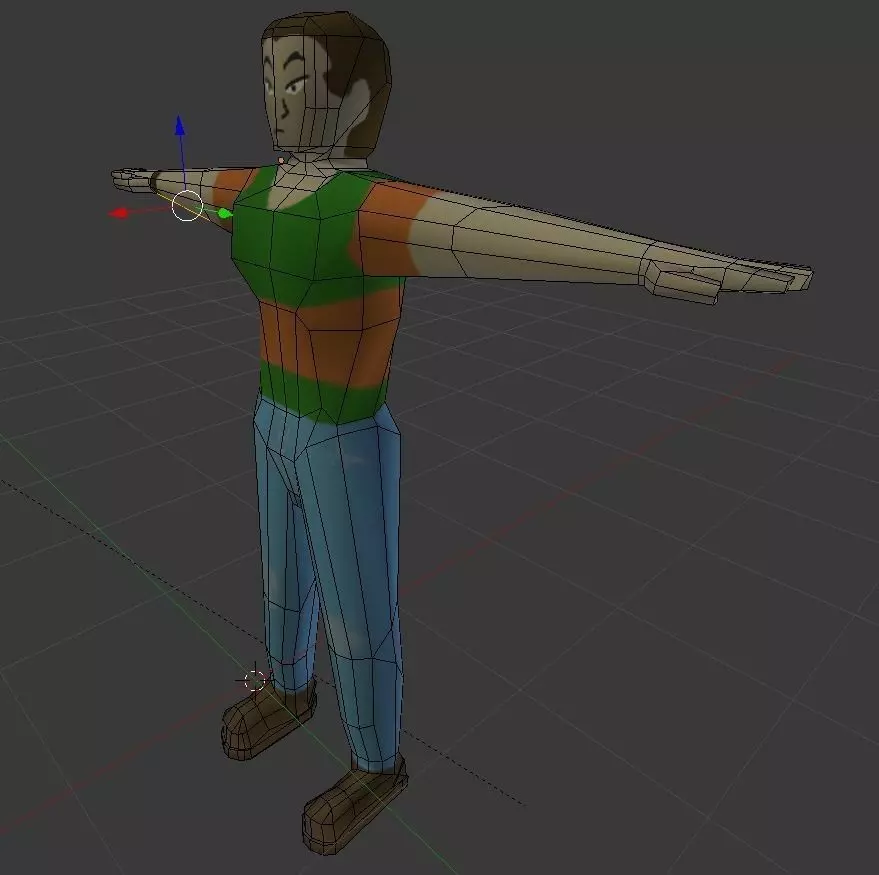 Guy Low-poly man Low-poly 3D model