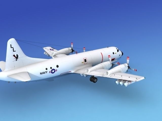Lockheed P-3 Orion US Navy 5 Hp 3D model_7